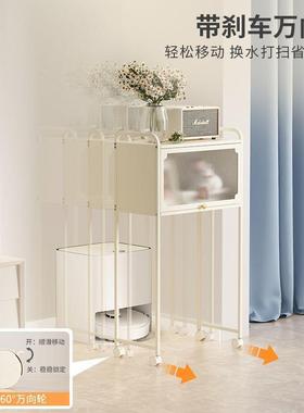 网红云13836鲸石艺头科斯扫地机器人置物架沃落地多层铁收纳架移