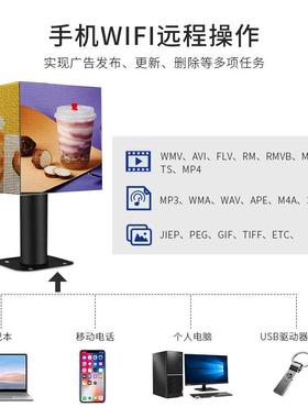 室内LED4四YYGD-LED面魔方示全彩p2.5p3p屏立体吊挂广告屏展厅酒