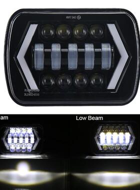 牧马人5转X7方灯直销带日行前RIV向7寸大灯LED汽车改装车灯