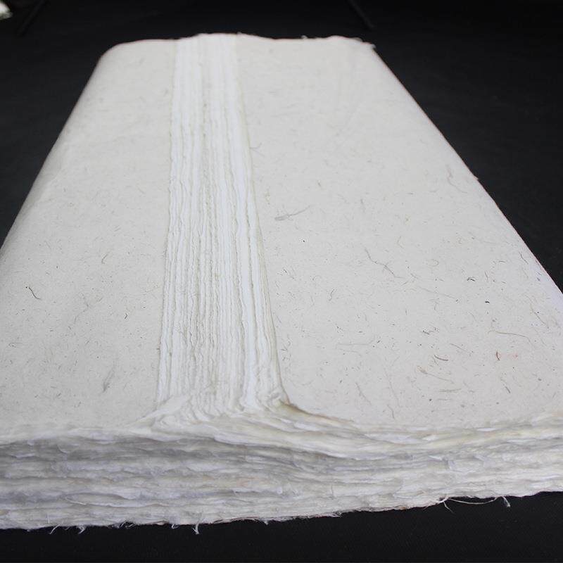 泾宣纸四尺白云龙县皮纸画创作构树书法国画没骨GFX皮水书彩画绘