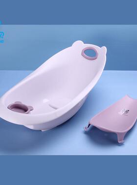 藤可贝婴儿大号浴盆儿童洗澡盆躺贝新NJJ生套儿浴盆宝宝装盆