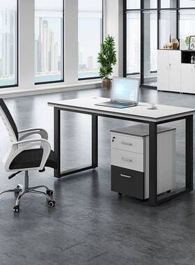 办公公桌4人位办桌子办公室卡座6人断ZNB钢架隔办公桌椅组合隔设