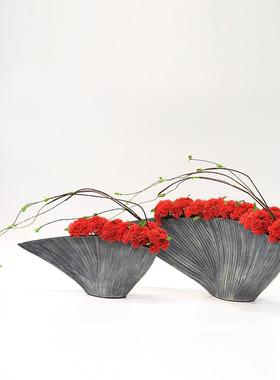 新中式仿真花艺绿色野果CVE插花现盆景装摆件代软店售酒楼处前台