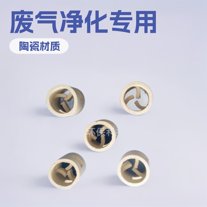 废气净化陶瓷鲍尔环填料加工