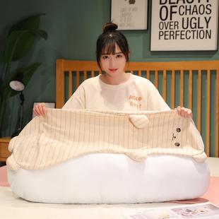 卡通靠家用女枕生床上睡觉夹腿神器婴儿床金橙玩具头枕抱长 新棉款