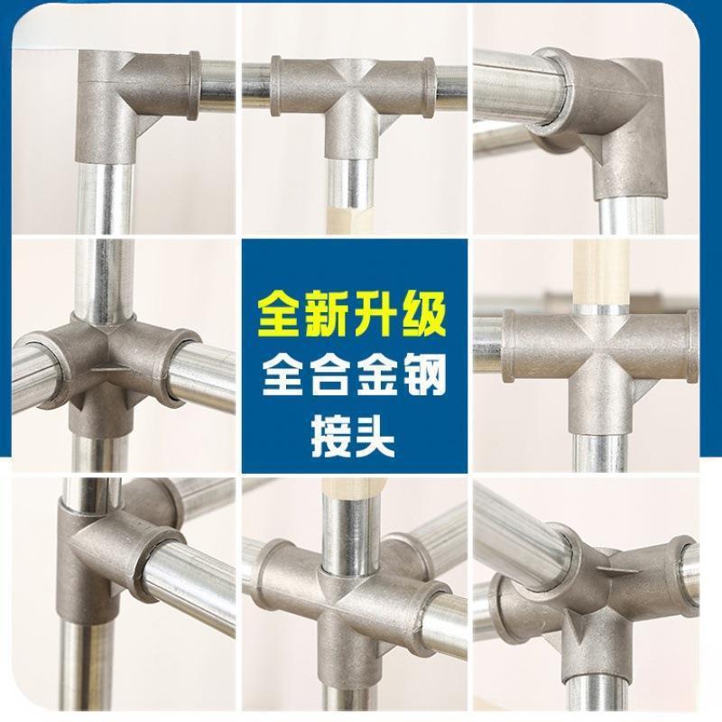 角钢宿舍衣柜简易家用卧室组装布衣柜出租房钢架加粗厚衣橱架子