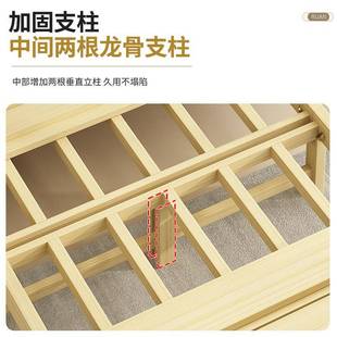 折叠床实木午休床1米2单人床成人家用90公分硬板小床出租屋简新品