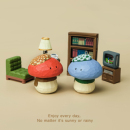 拾杂原创「蘑菇阿U」纯手工木雕创意可爱摆件节日治愈生日礼物