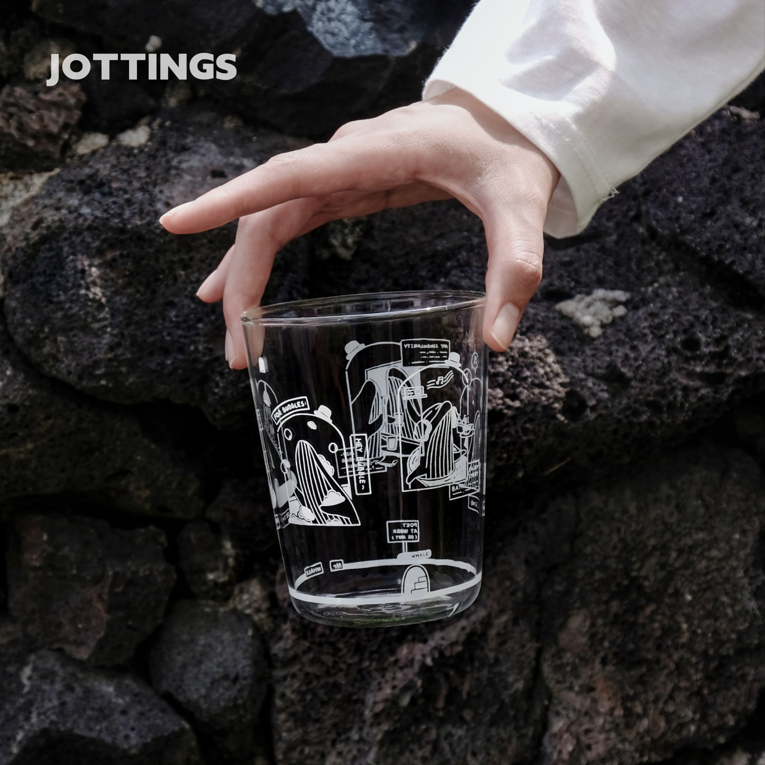 拾杂原创「鲸鱼先生」高硼硅大容量玻璃杯小众耐高温咖啡杯牛奶杯