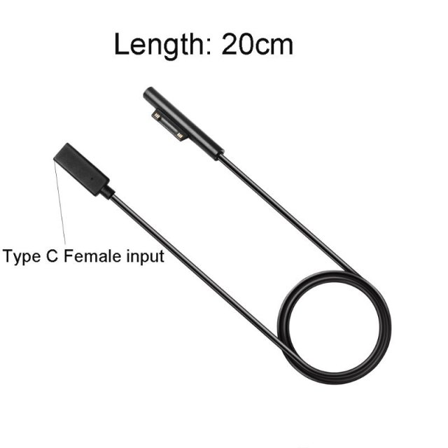 现货0.2m 15V A USB C PD Type C  Supply Cable Chargig Adap