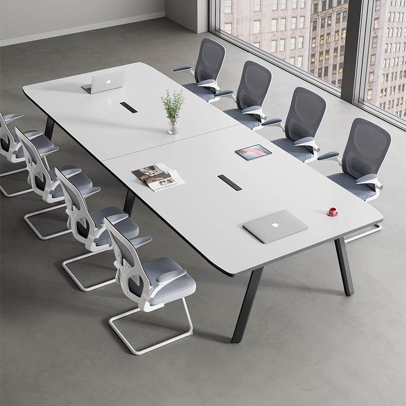 会议桌长桌长方形办公室桌椅组合简约现代简易工作台小型洽谈桌