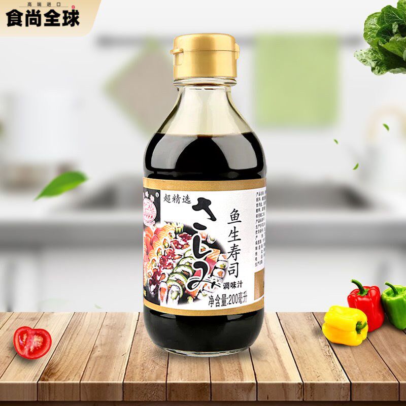 澳门风味豆捞酱油调味汁200ml*12瓶寿司鱼生刺身日式料理蘸酱料
