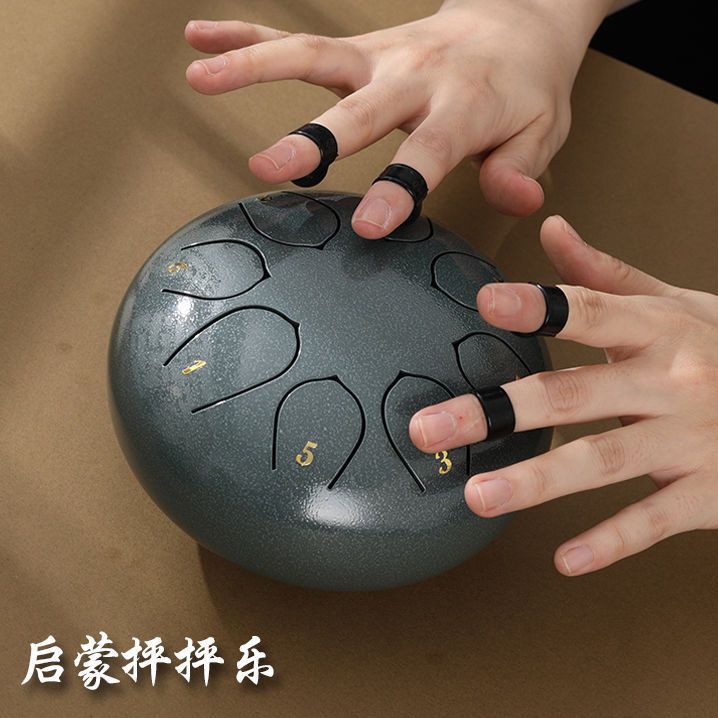 儿童玩具空灵鼓6寸8音小鼓15音初学忘忧鼓莲花鼓空灵空灵鼓乐器