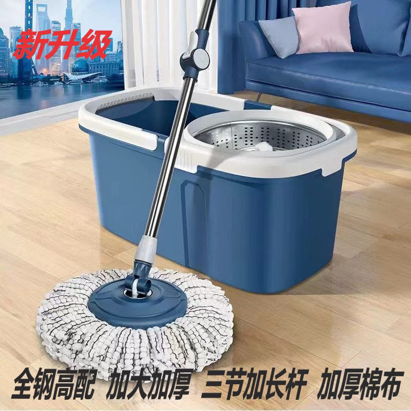 旋转新款拖把加大加厚免手拖地2025单桶家用拖布甩干墩布神器一拖