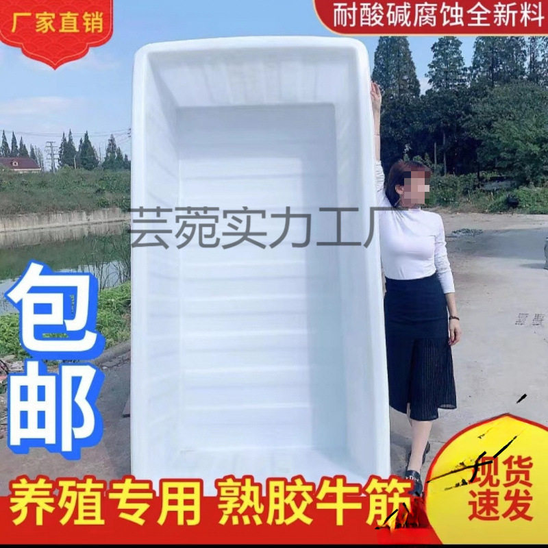 加厚牛筋塑料水箱长方形水产养殖养鱼卖鱼胶盆大水缸方桶储水桶