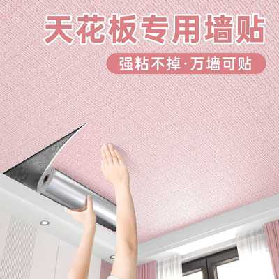 天花板贴纸自粘屋顶吊顶装饰遮丑自装墙纸房顶棚顶隔音客厅墙