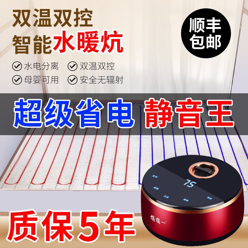 水暖炕家用水循环农村模块水暖电热炕板可调温主机榻榻米双温