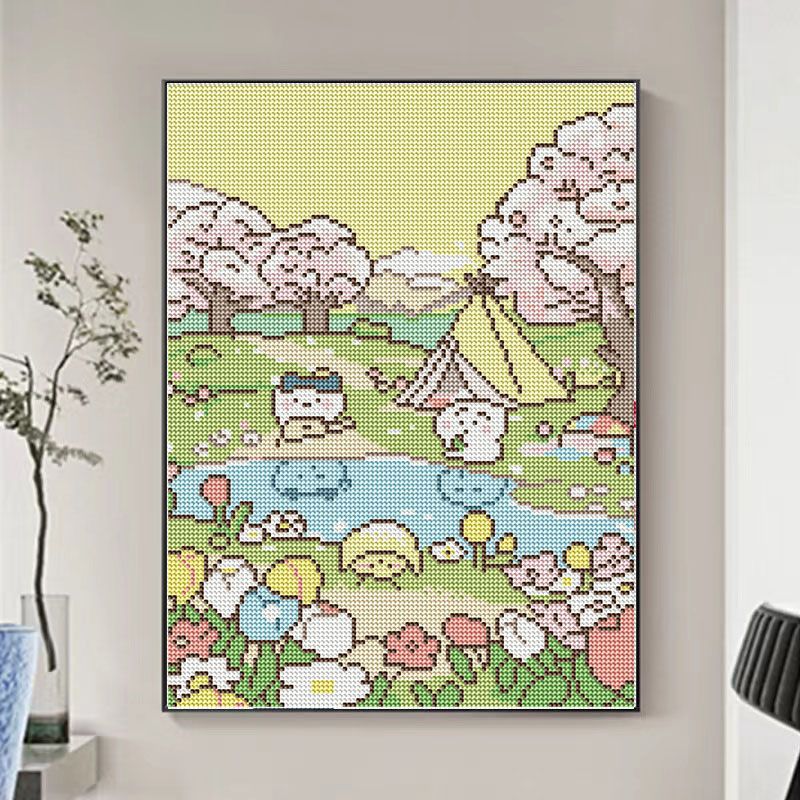 吉伊卡哇diy钻石画满钻新款小八乌萨奇可爱合照自粘5d绣礼物