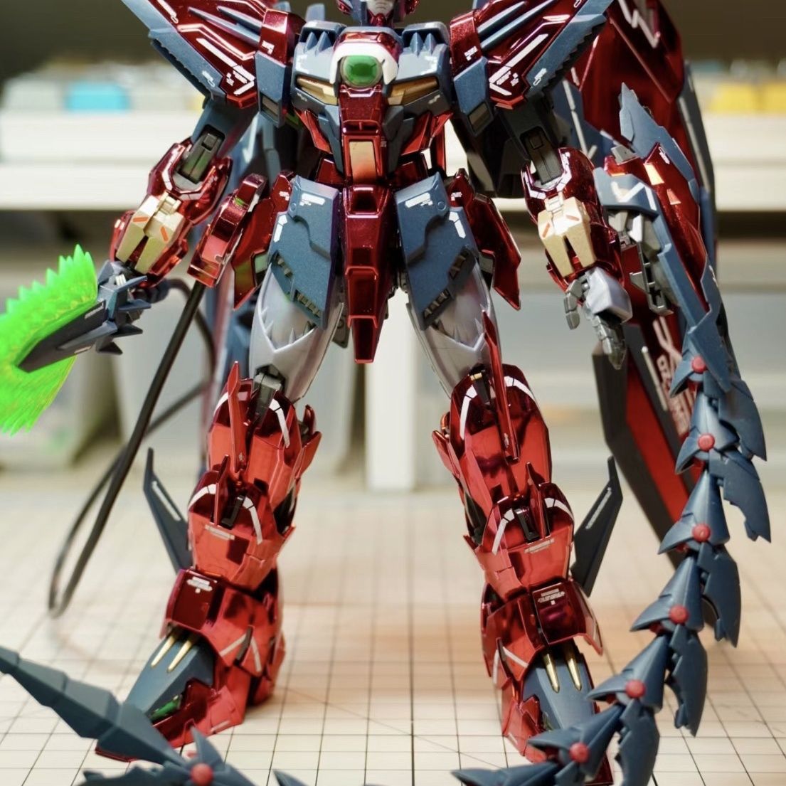 新品彩盒大班6602S镜面电镀MG艾比安高|达1/100拼装模型玩具