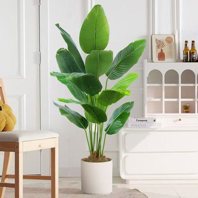 高端天堂鸟仿真绿植室内盆栽大型仿生植物轻奢客厅落地摆件旅人蕉