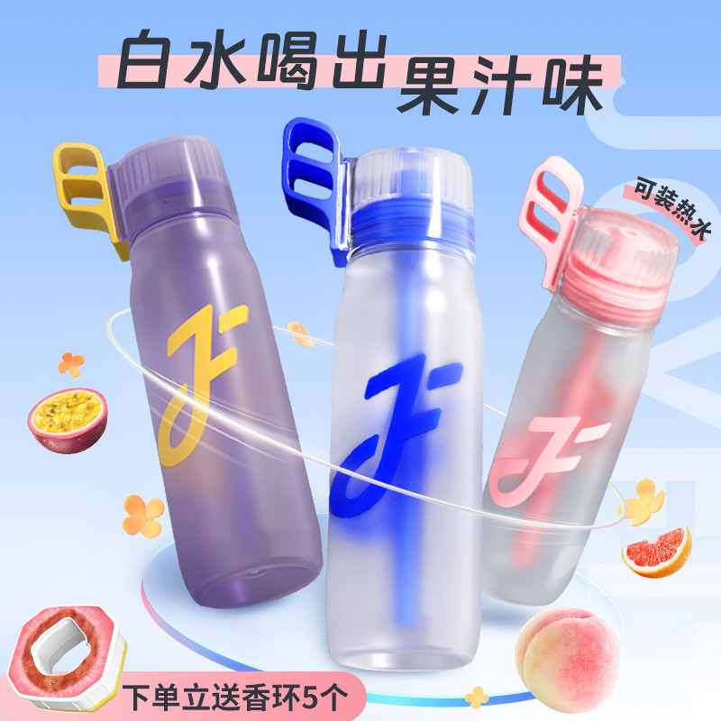 JOYFIT玩味水瓶Tritan材质儿童大容量气味吨吨水杯白水喝出果汁味