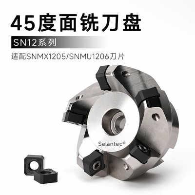 45度刀盘SN12 50/63/80/100通装瓦尔特SNMX1205/金鹭SNMU1206