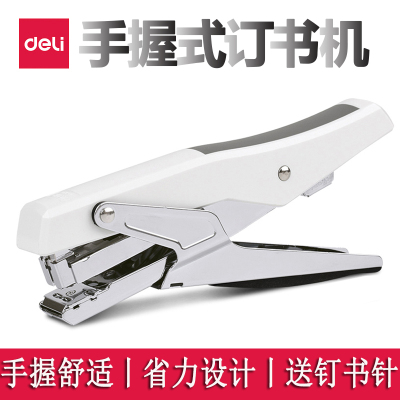 得力0329订书机钉书机大号省力耐用手握式订书器12号装订器办