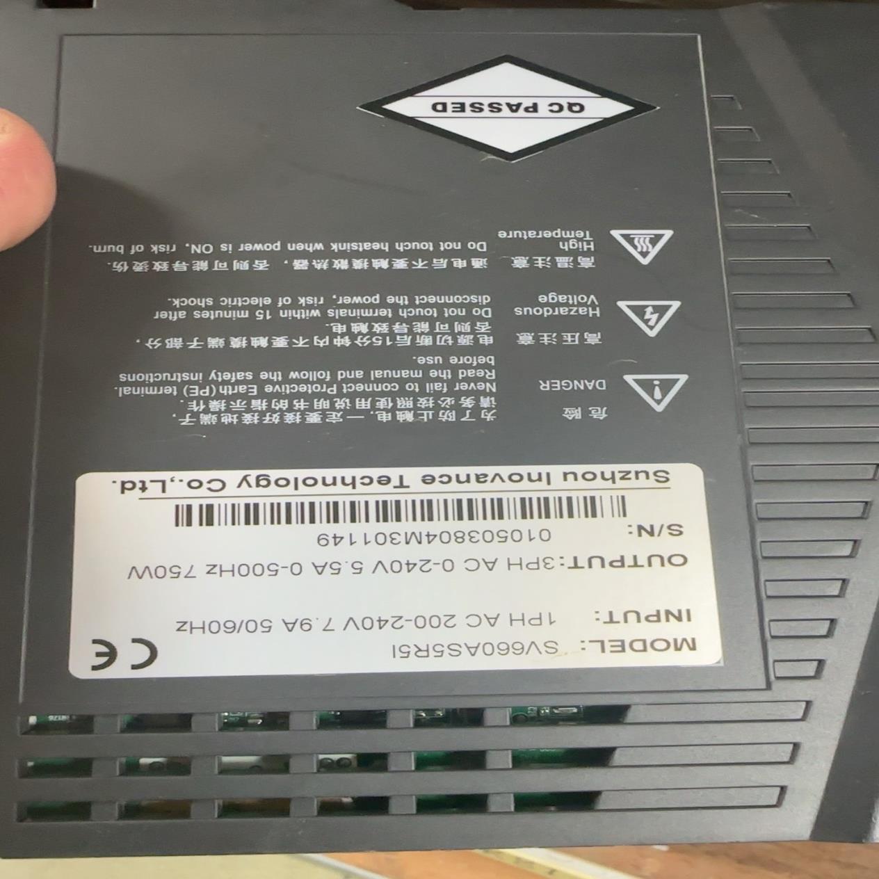 汇川伺服驱动器SV660AS5R5I   750W~议价