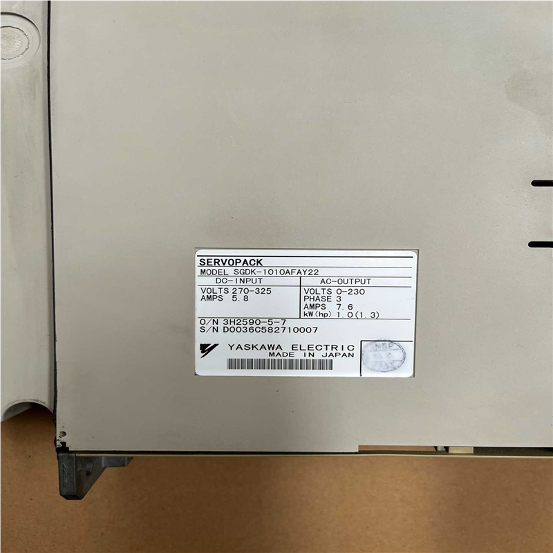 SGDK-1010AFAY22 安川伺服驱动器~议价