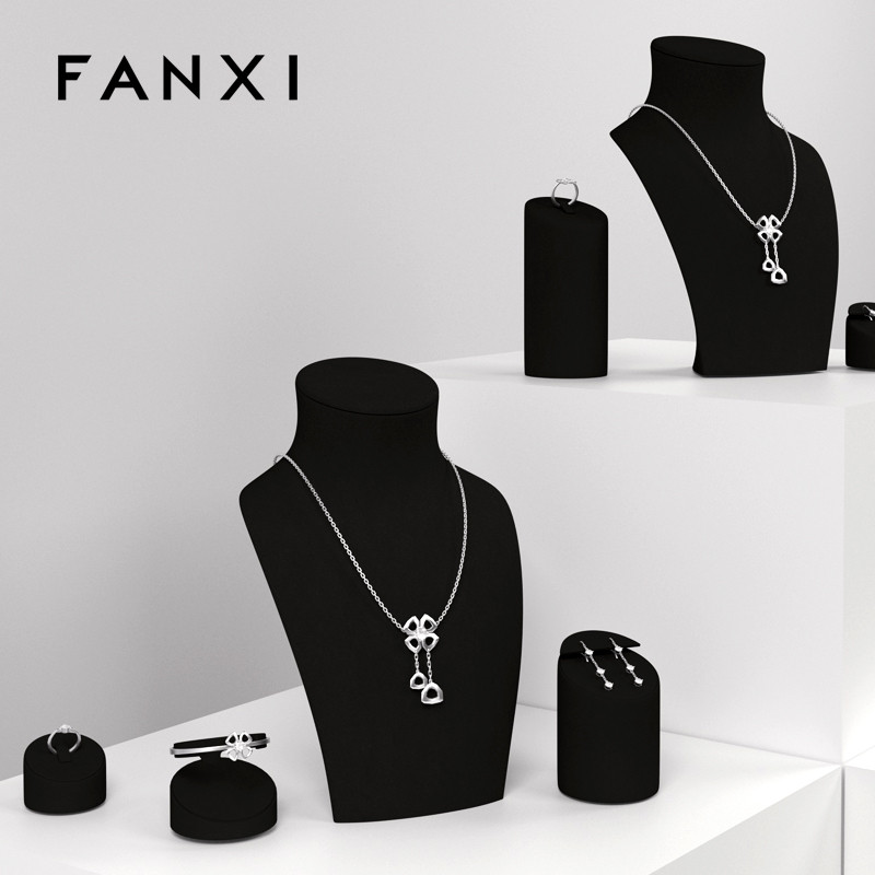 凡西FANXI高档珠宝展示道具项链耳环戒指手镯人像橱窗首饰展示架