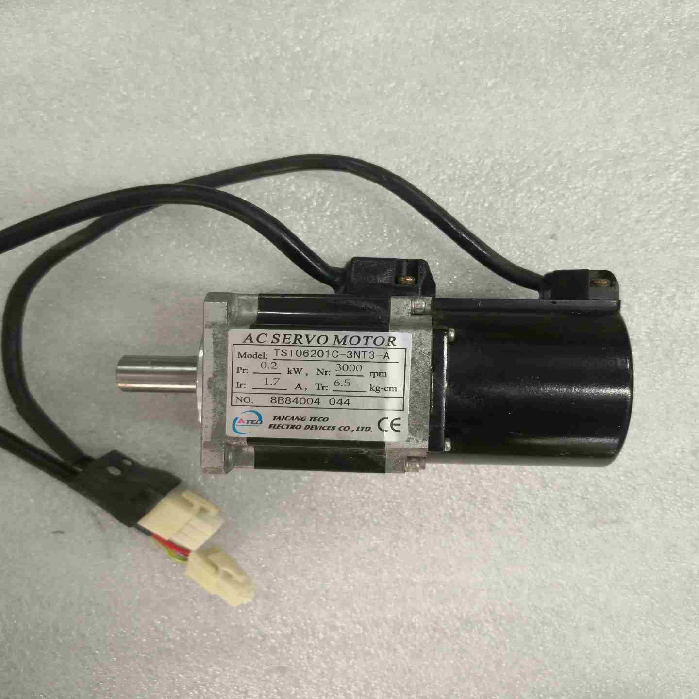 东元200W伺服电机TST06201C-3NT3-A成色如议价