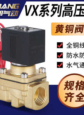 常闭电磁阀水阀VX2120-02 VX2130-03 VX2140-04/10 AC220V  DC24V