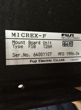FSB126H FSB128H FSB080A FSB124H FUJI 富士PLC底板 现货~议价