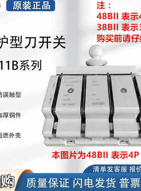 HD11闸刀38刀开关HS11 3相电4线三相48B 200A 380v电源3P100A