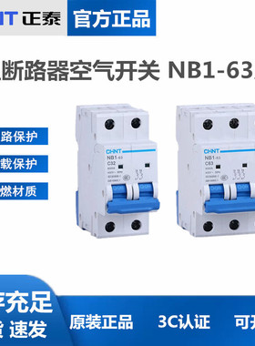 NB1-63 小型断路器1P 2P 家用空气开关3P 4P断路器C40 C63A