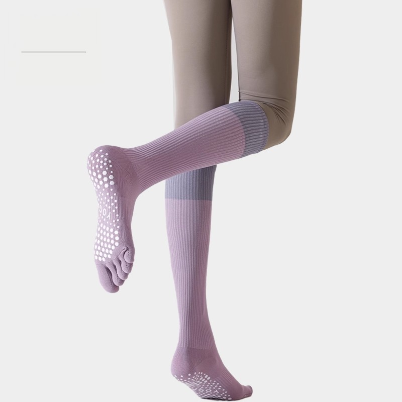lulu长筒瑜伽袜专业防滑健身