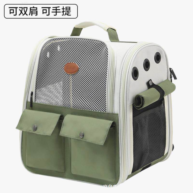 猫包外出便携大容量宠物包双肩透背包/箱包