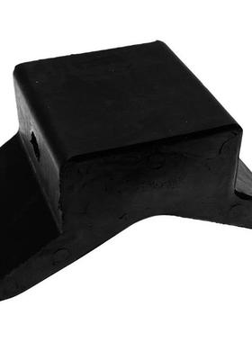 游艇拖车配件4寸黑色V座船头支撑顶橡胶滚轮摩托艇汽车改装件