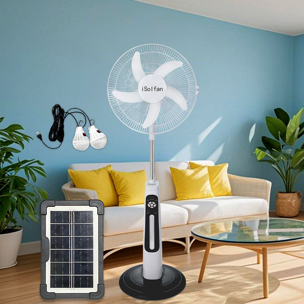 18 inch Rechargeable Solar Fan露营家用充电太阳能风扇电风扇