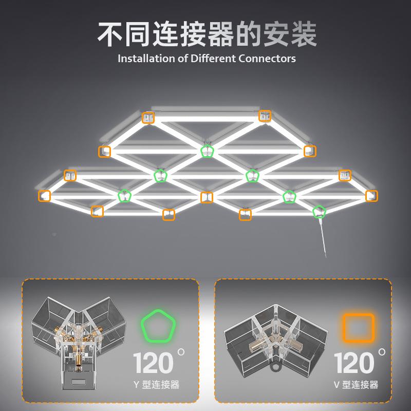 汽车洗工位智灯音乐律模式KTV动车酒吧幻彩氛围能RRGB车库GB三角