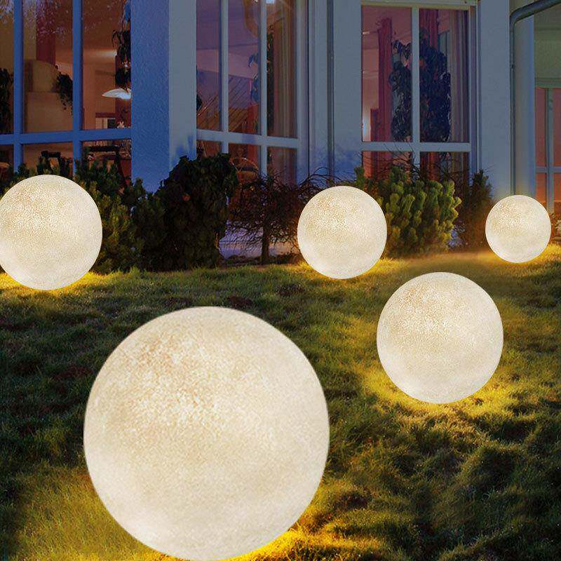 户外防水月球灯太阳能月亮灯景观庭院阳台花园氛围灯草坪落地灯