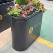 户外不楼锈477钢花箱铁艺部花坛售花架隔铝合金断市政道路护栏花