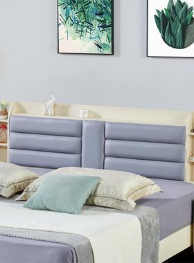 多功1能储米物839床头板软靠背板.5包1.8米单买个落地床头儿童简