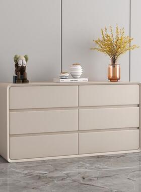 0w+人纳在看白色奶油DUB风多层储物十斗实木卧室1现代简约收客柜