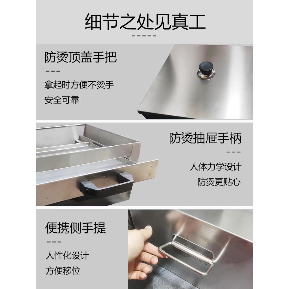 家用肠粉机304不锈钢肠用粉机广式抽屉式拉粉RLN肠盘蒸小型家蒸炉