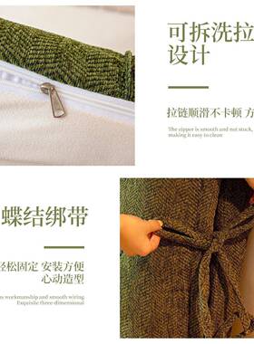 2025床头包靠背人撞字纹雪尼软尔无床头防腰大护JUV靠枕卧室床靠