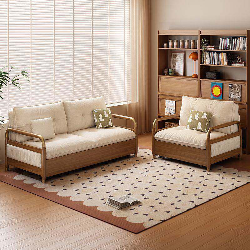 实木沙发小床一体用两多功能中式70474341户型客折厅叠书房单人伸