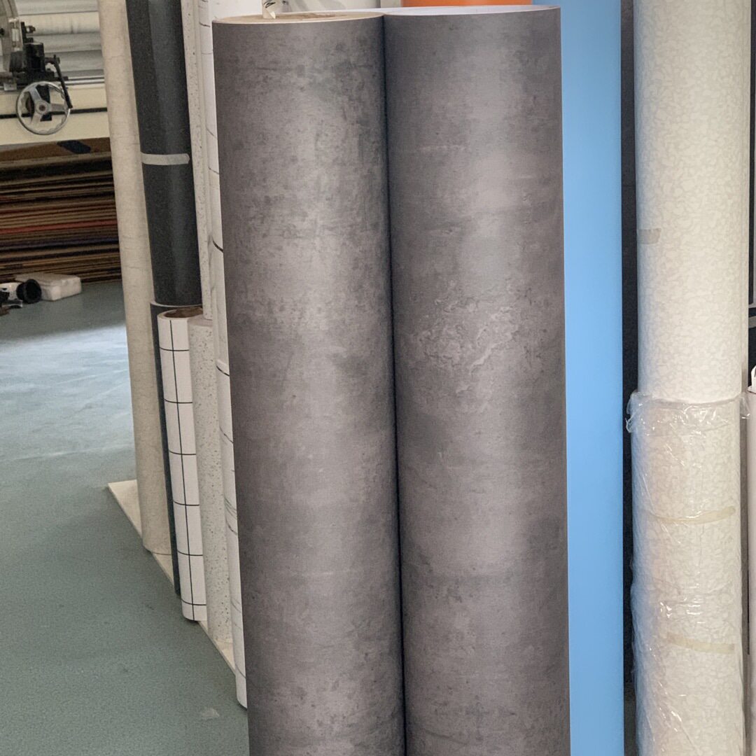 特厚带导气槽复古工业风灰色斑驳纹装饰贴膜自粘墙纸壁纸波音软片