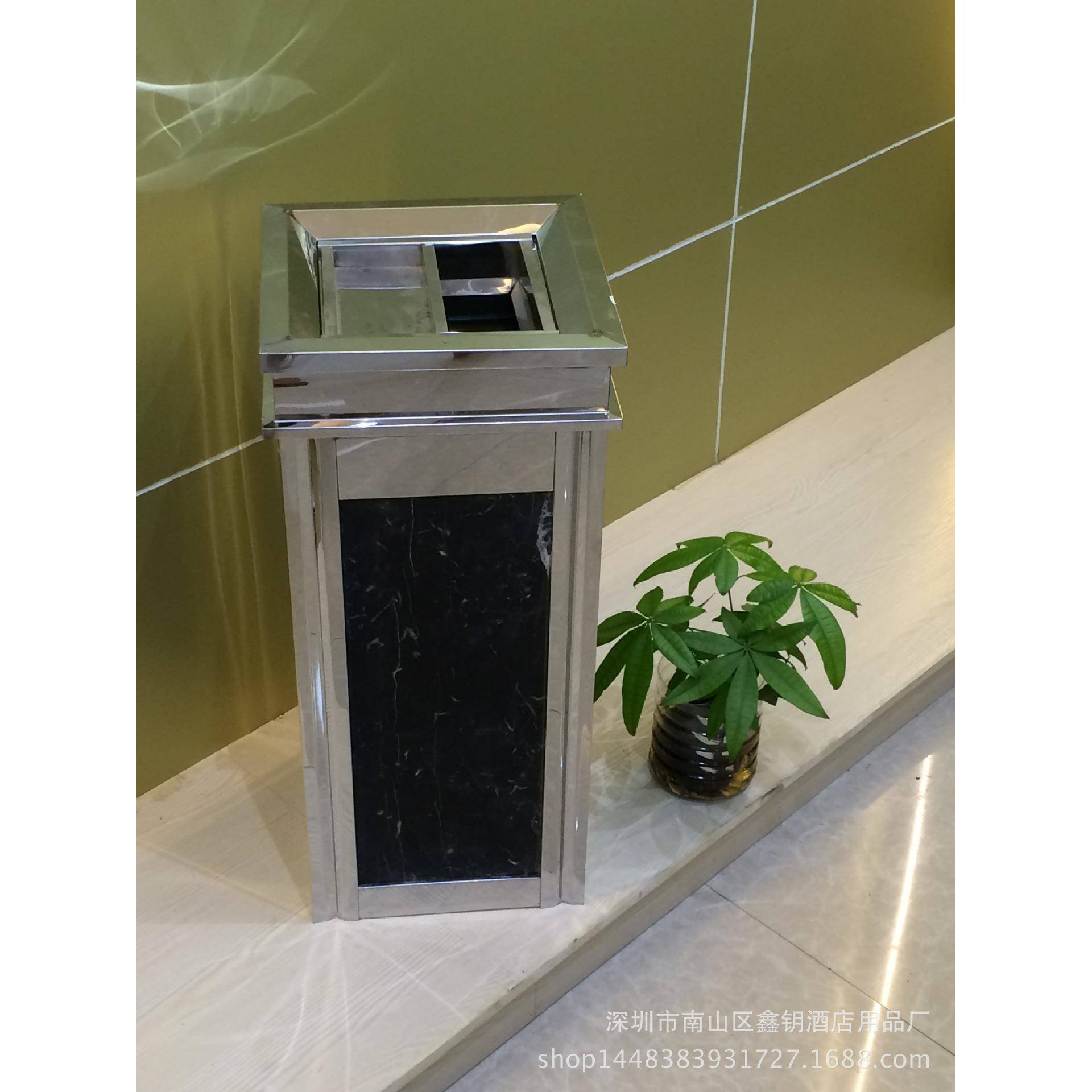 锈钢立石式理垃圾桶宾馆KTV走廊过道大烟CZ001灰桶商不用大大容量
