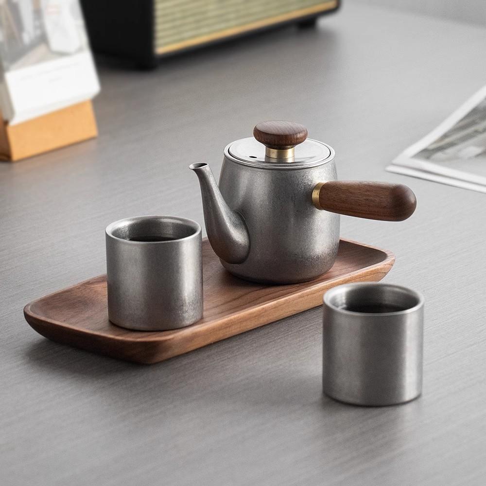 帝国可携式易带旅途茶具简配版户外泡茶器具一壶两杯旅行茶壶泡茶